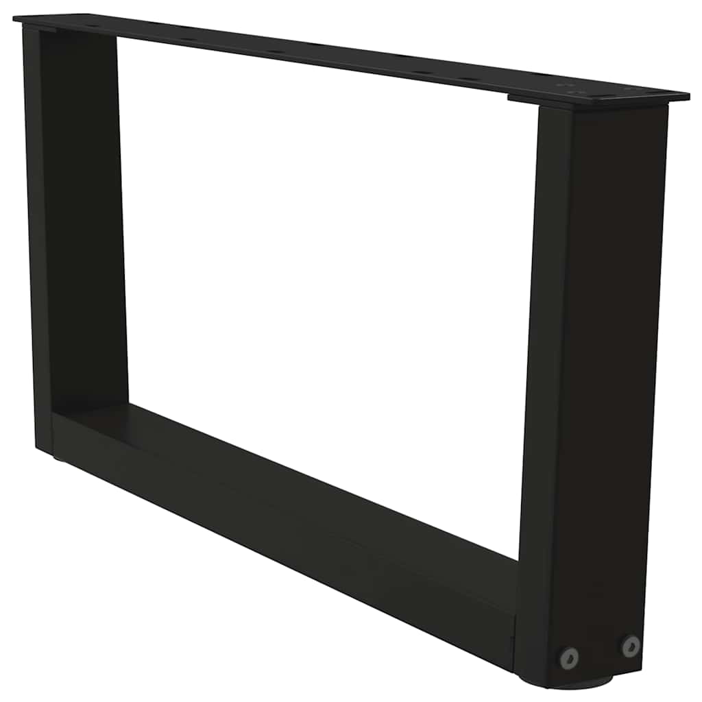Couchtischbeine V-Form 2 Stück Schwarz 30x(30-31,3) cm Stahl