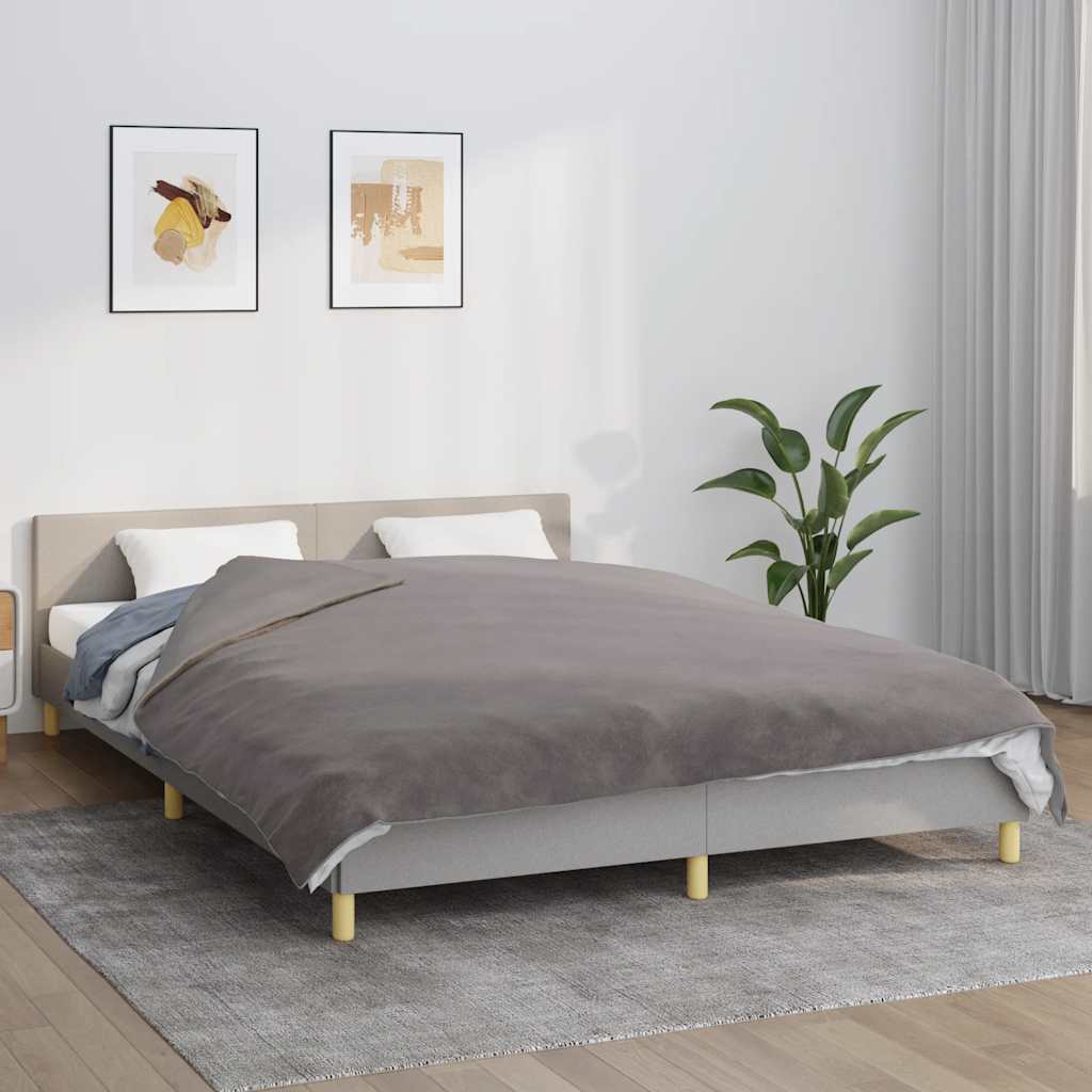 Gewichtsdecke mit Bezug Grau 122x183 cm 9 kg Stoff