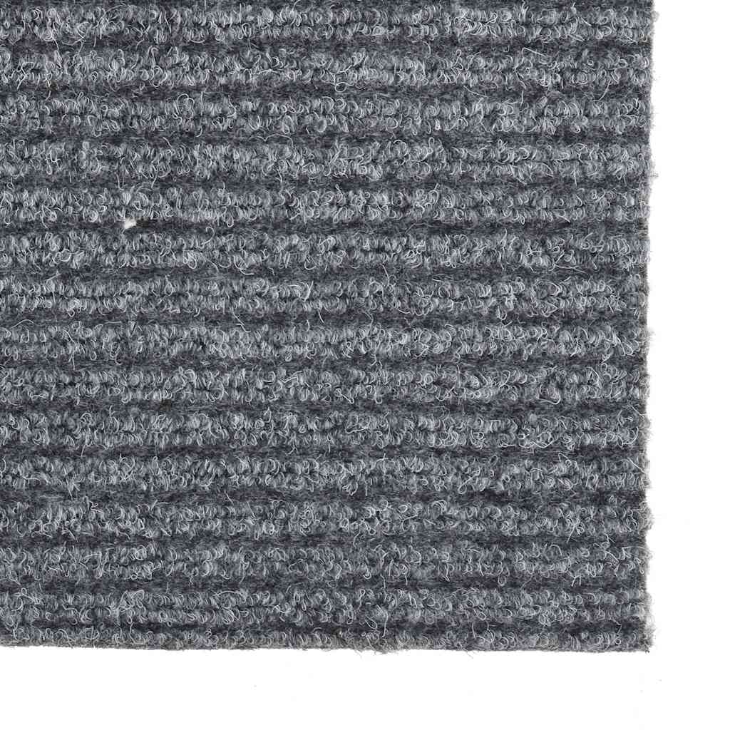 Teppichläufer Grau 80 x 150 cm Stoff