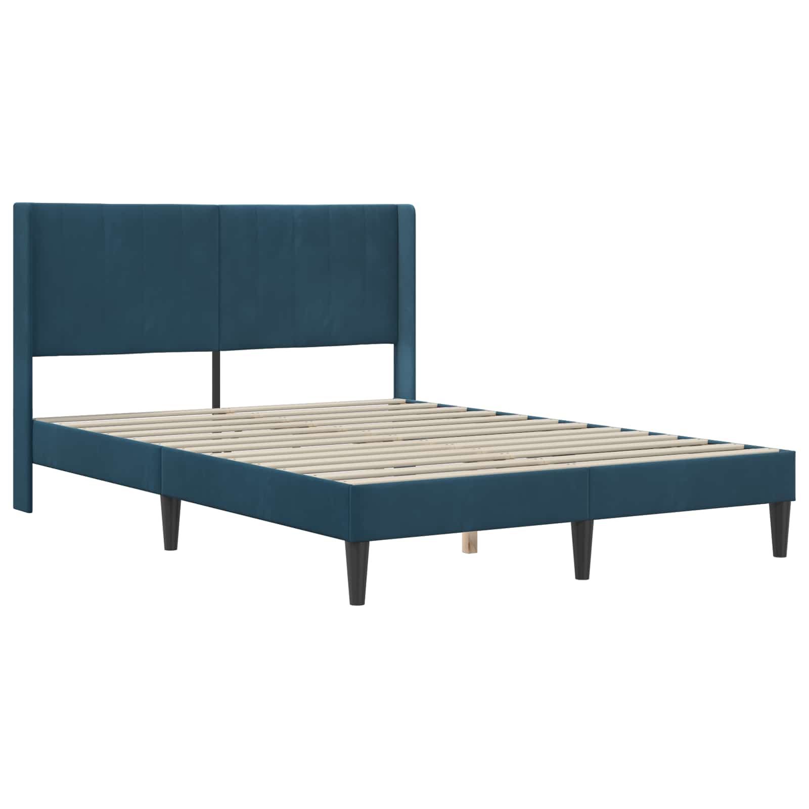 Bettgestell mit Matratze mit Kopfteil Hellgrau 80 x 200 cm Samt