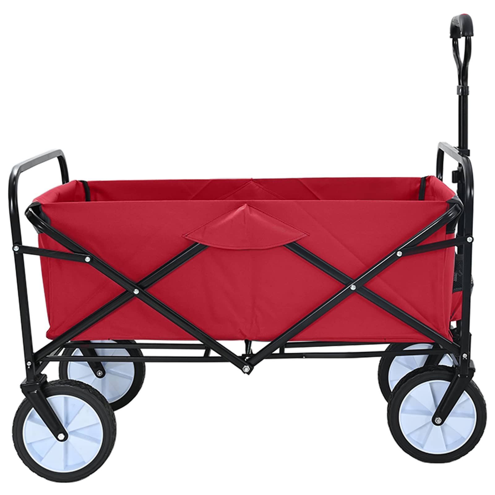 Klapp-Handwagen Grau 94 x 53 x 99 cm Oxford-Stoff