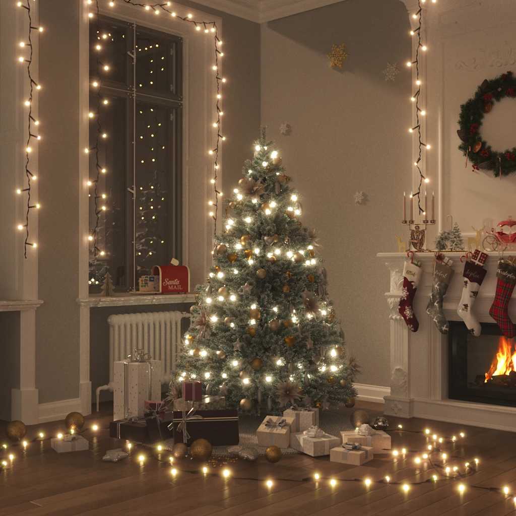 Lichterkette mit 400 LEDs Blau 40 m 8 Lichteffekte
