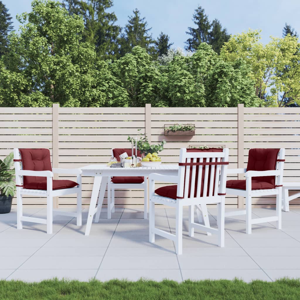 Niedriglehner-Auflagen 2 Stk Melange Anthrazit 100x50x7cm Stoff
