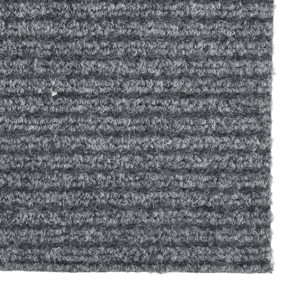 Teppichläufer Grau 80 x 150 cm Stoff