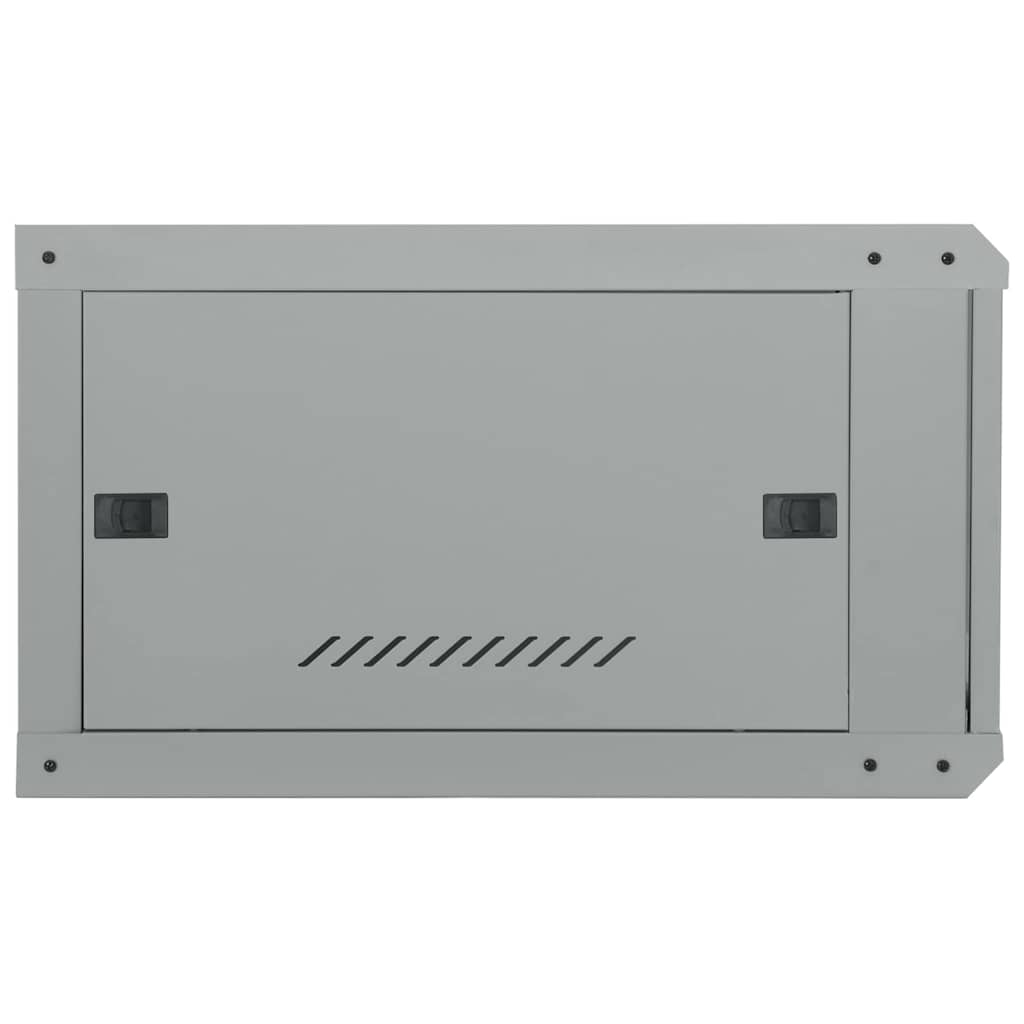 Netzwerkschrank mit Speicher Grau 60 x 45 x 28 cm Stahl