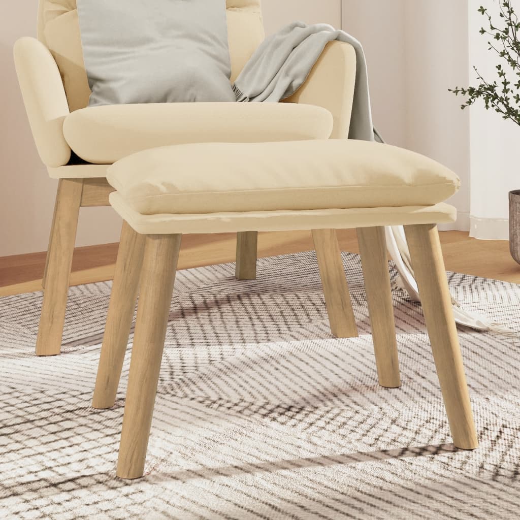 Fußhocker Hellgrau 45x29,5x35 cm Samt