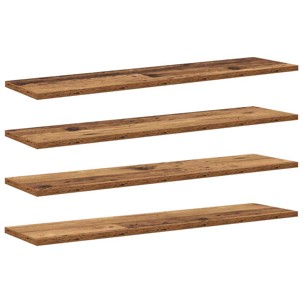 Bücherregal-Bretter 4 Stk. Weiß 40x10x1,5 cm Holzwerkstoff