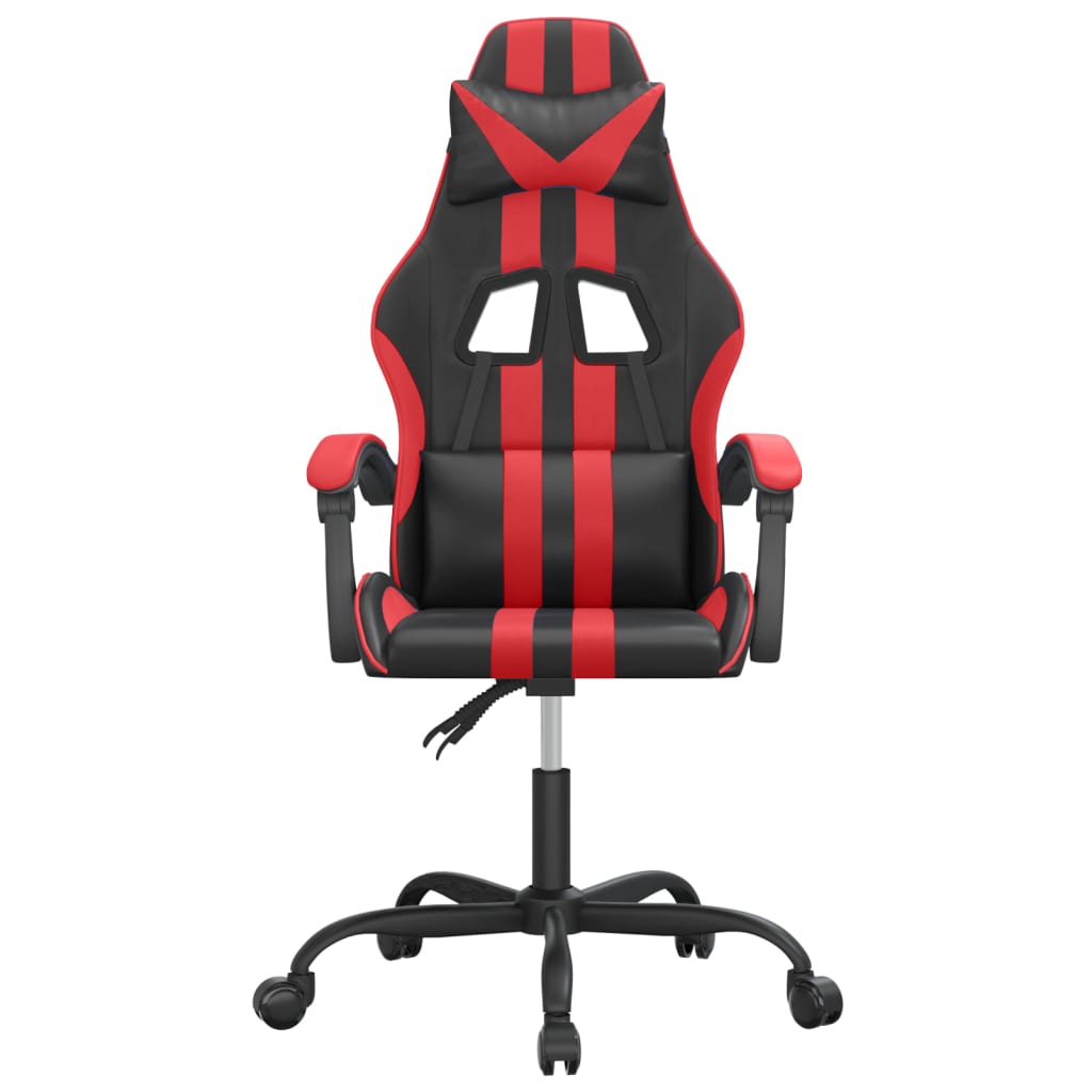 Gaming-Stuhl Drehbar Schwarz und Blau Kunstleder