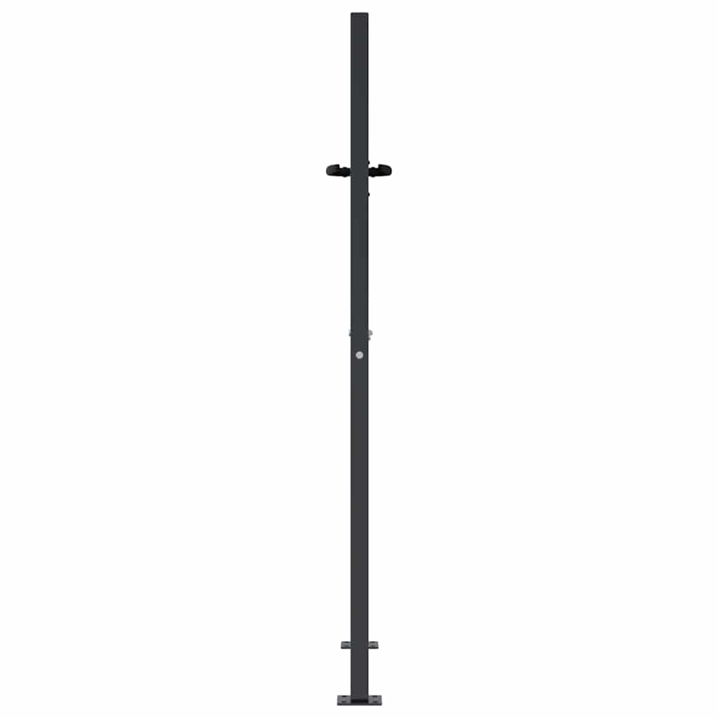Gartentor Anthrazit 100x75 cm Stahl Bambus-Design