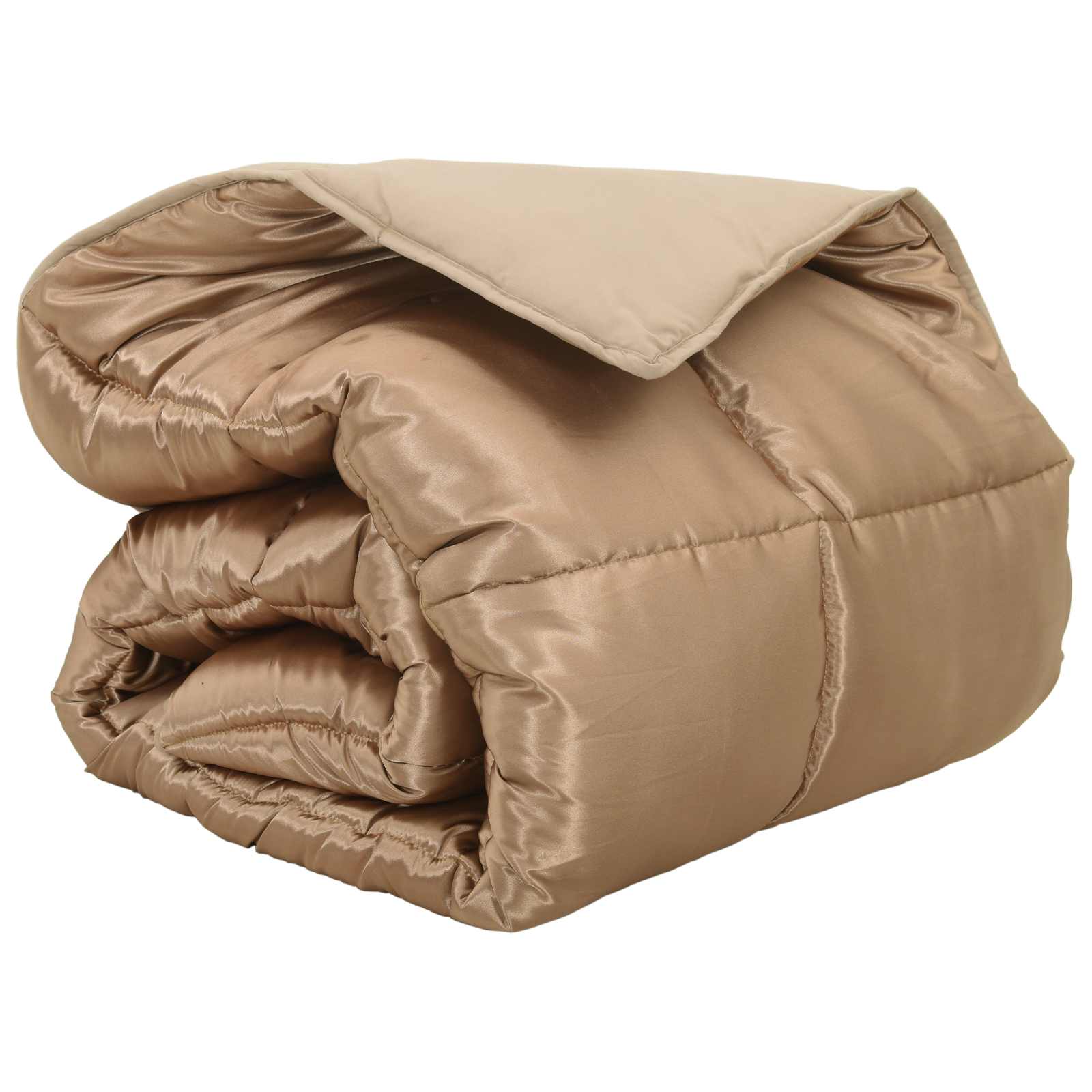 Winterbettdecke Gold 135 x 200 cm Satin und Mikrofaser