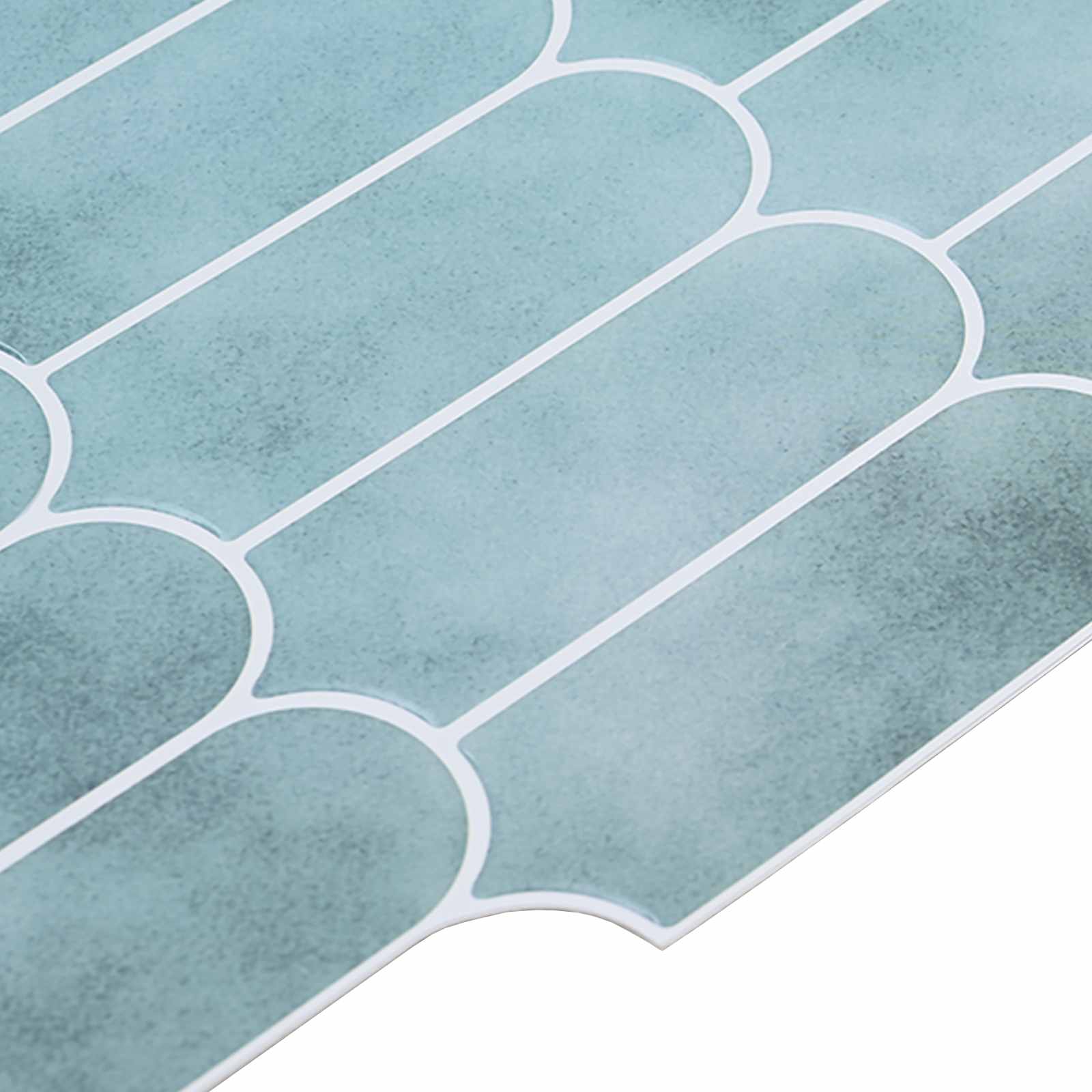 Federfliese 10 pcs Grau Marmor 30 x 30 cm Polyurethan und PET