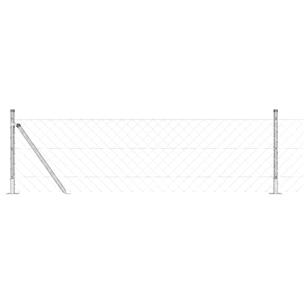Outdoor Kettenglied-Zaun Erdfixierung 10 x 0,4 m Grün Netz