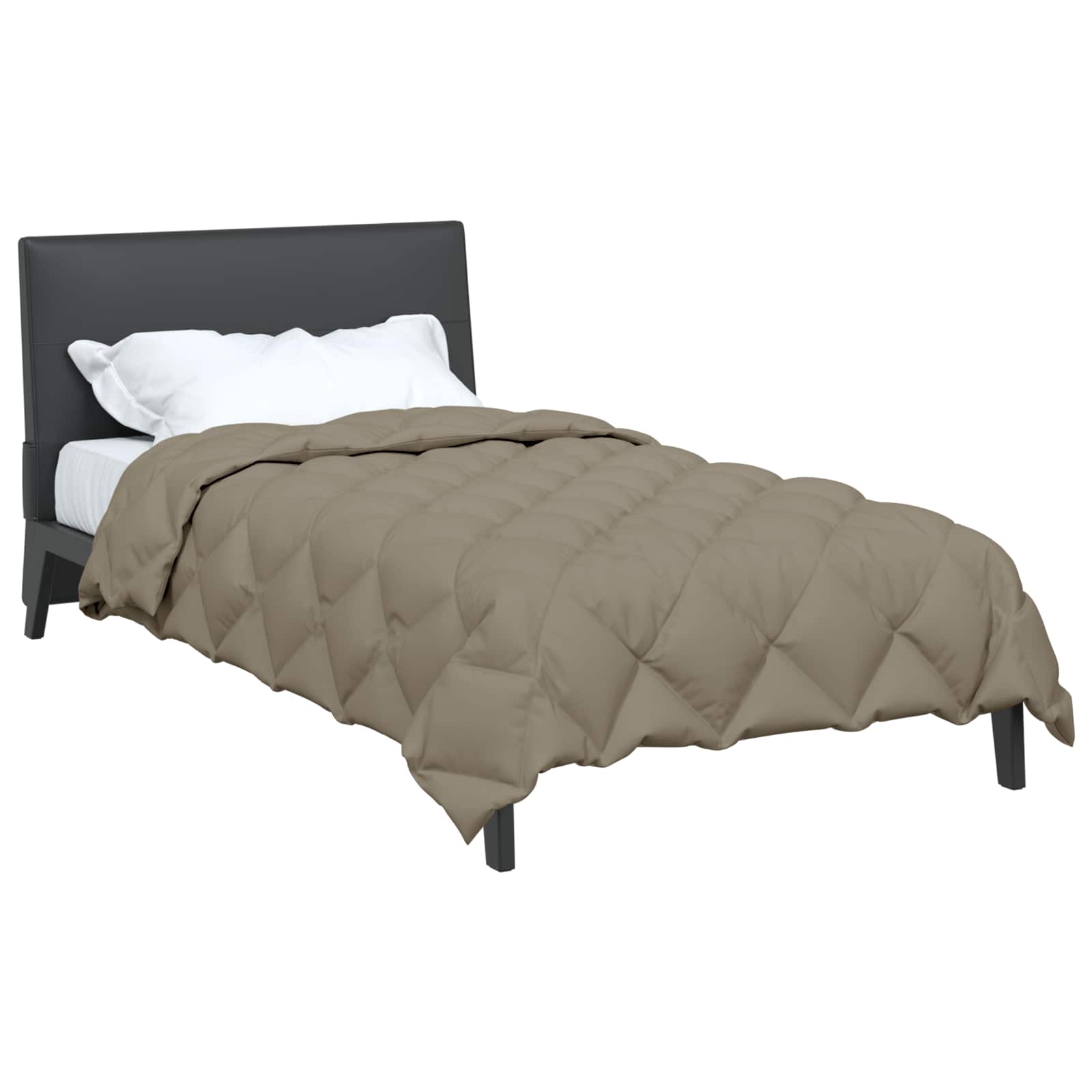 Winterbettdecke Anthrazit 135 x 200 cm Mikrofaser