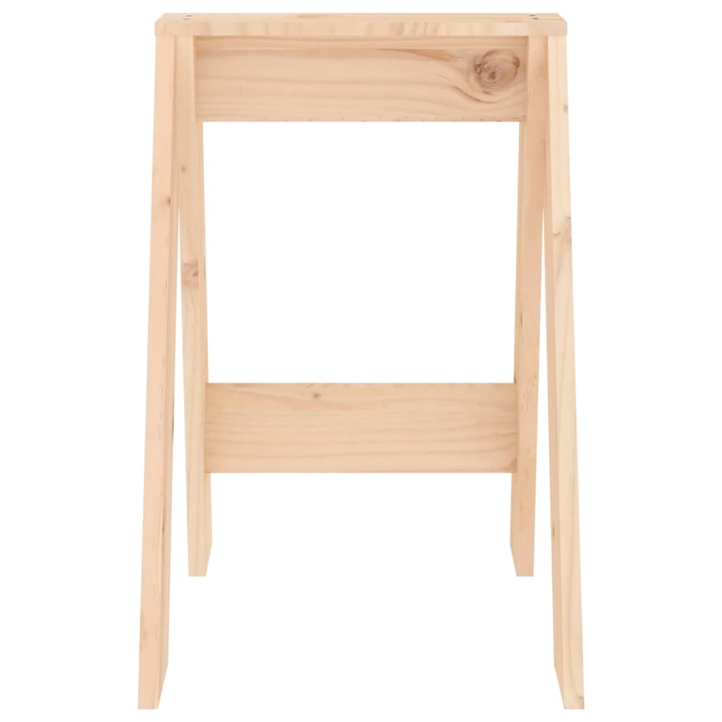 Hocker 2 Stk. 40x40x45 cm Massivholz Kiefer