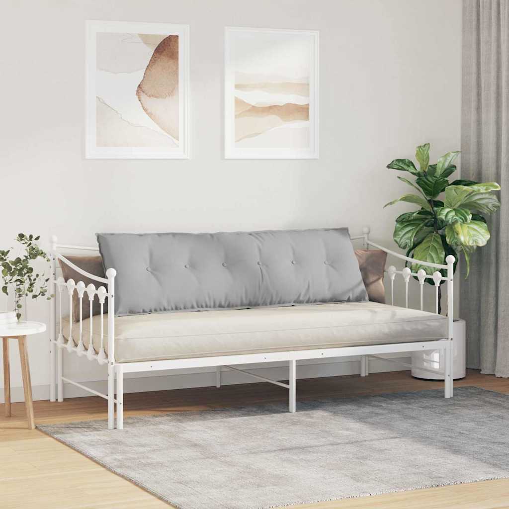 Rückenkissen Hellgrau 50 x 19 x 45 cm Stoff