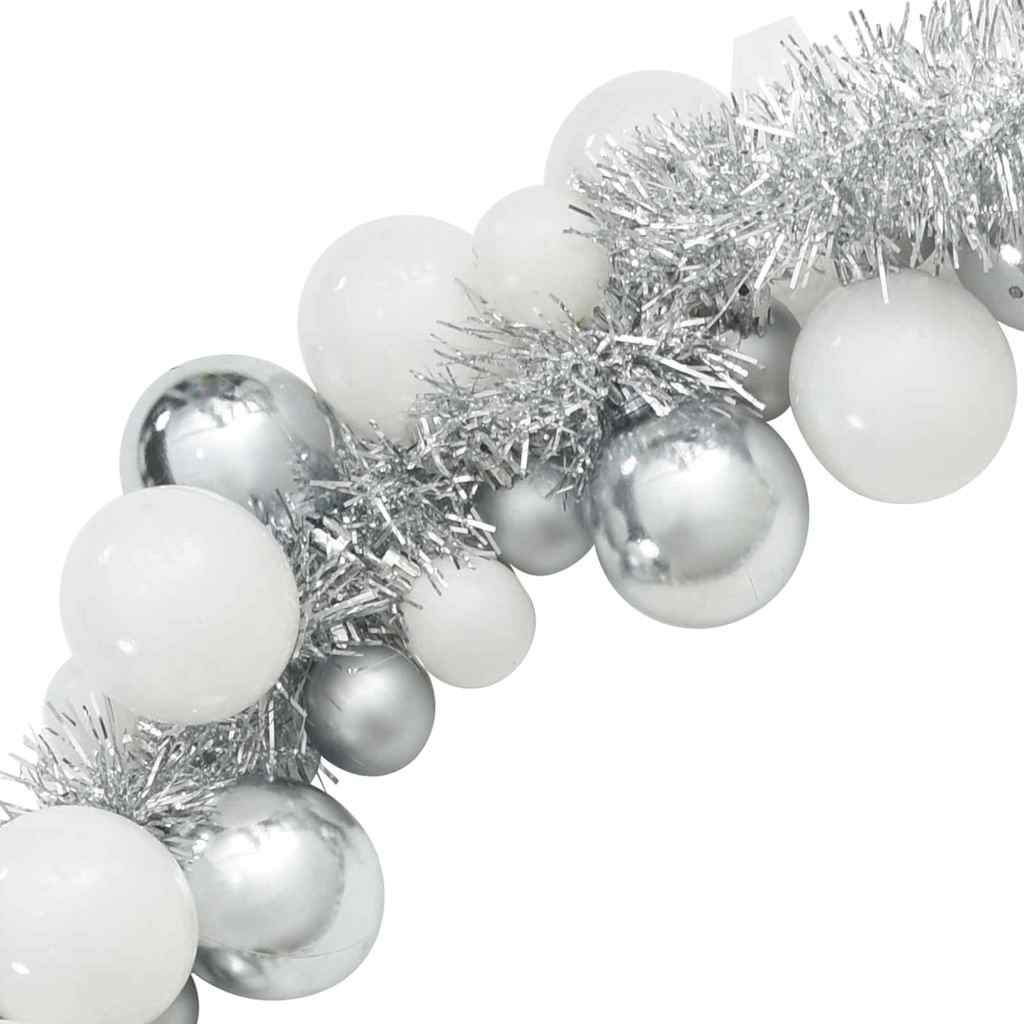 Weihnachtskugelgirlande Schwarz 186 cm Polystyrol