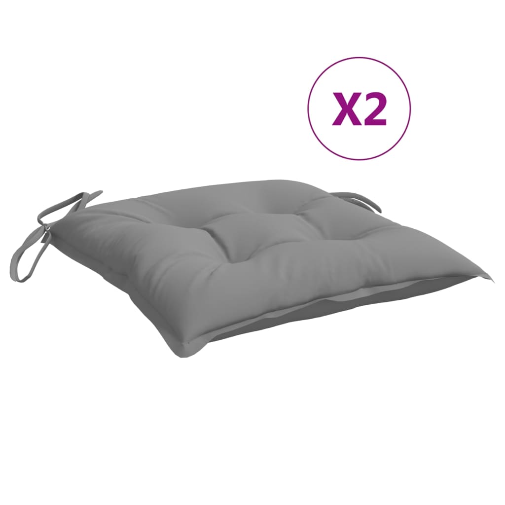 Stuhlkissen 4 Stk. Hellblau 40x40x7 cm Oxford-Gewebe