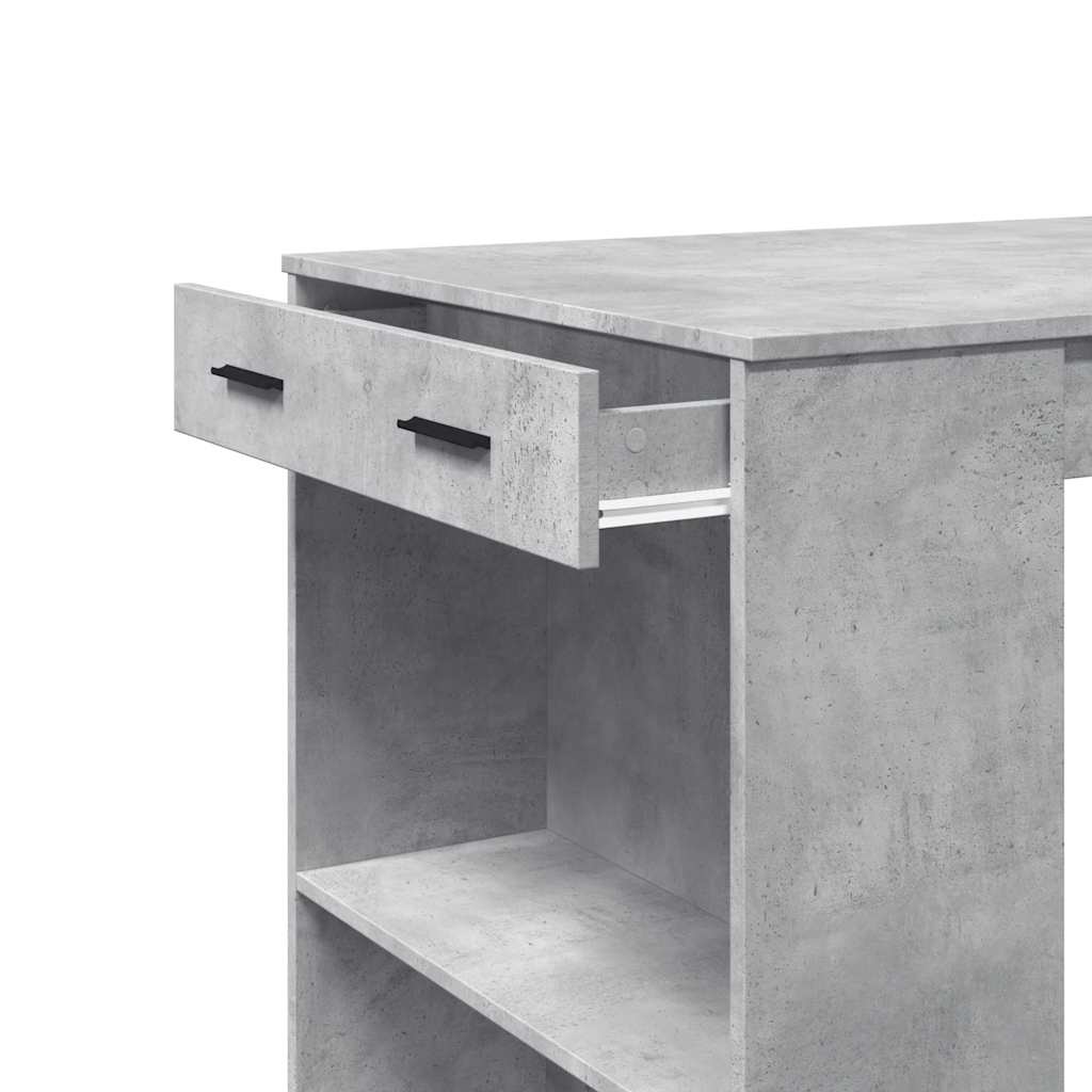 Bartisch Weiß 102x70x103,5 cm Holzwerkstoff