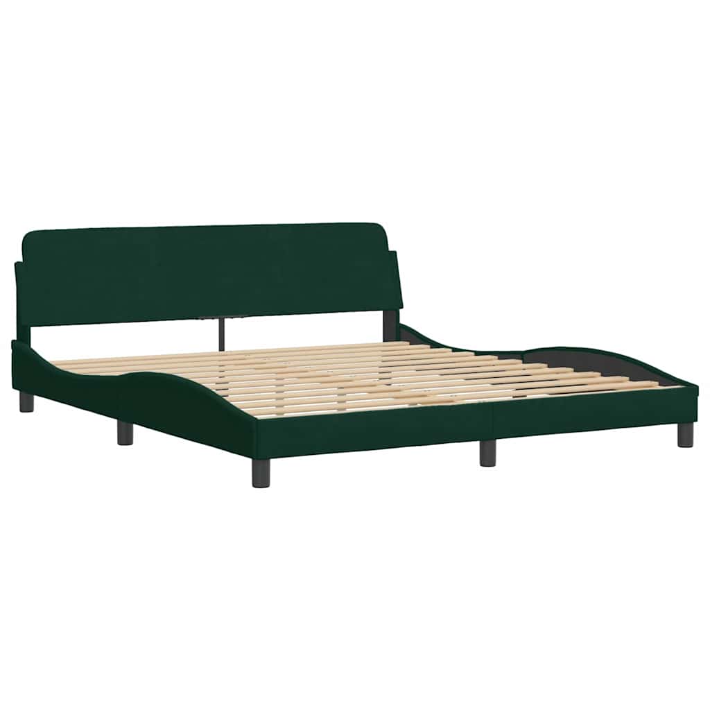 Bettgestell "Dover" Hellgrau 80x200 cm Samt
