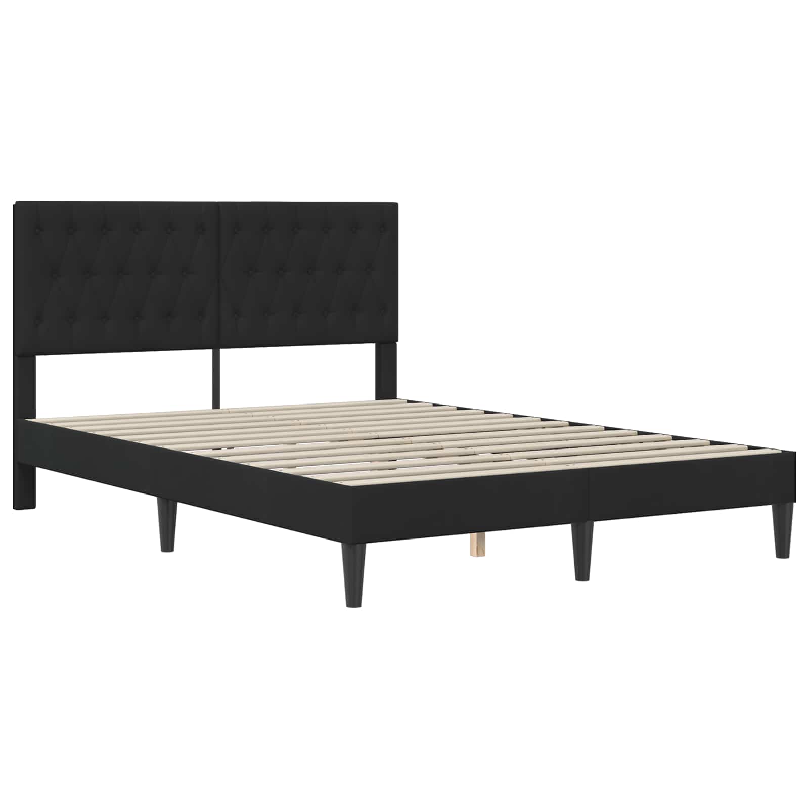 Bettgestell mit Matratze mit Kopfteil Hellgrau 80 x 200 cm Samt