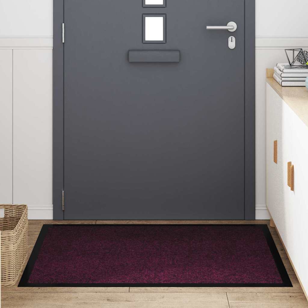 Fußmatte Anthrazit 60 x 40 x 1,2 cm Teddystoff