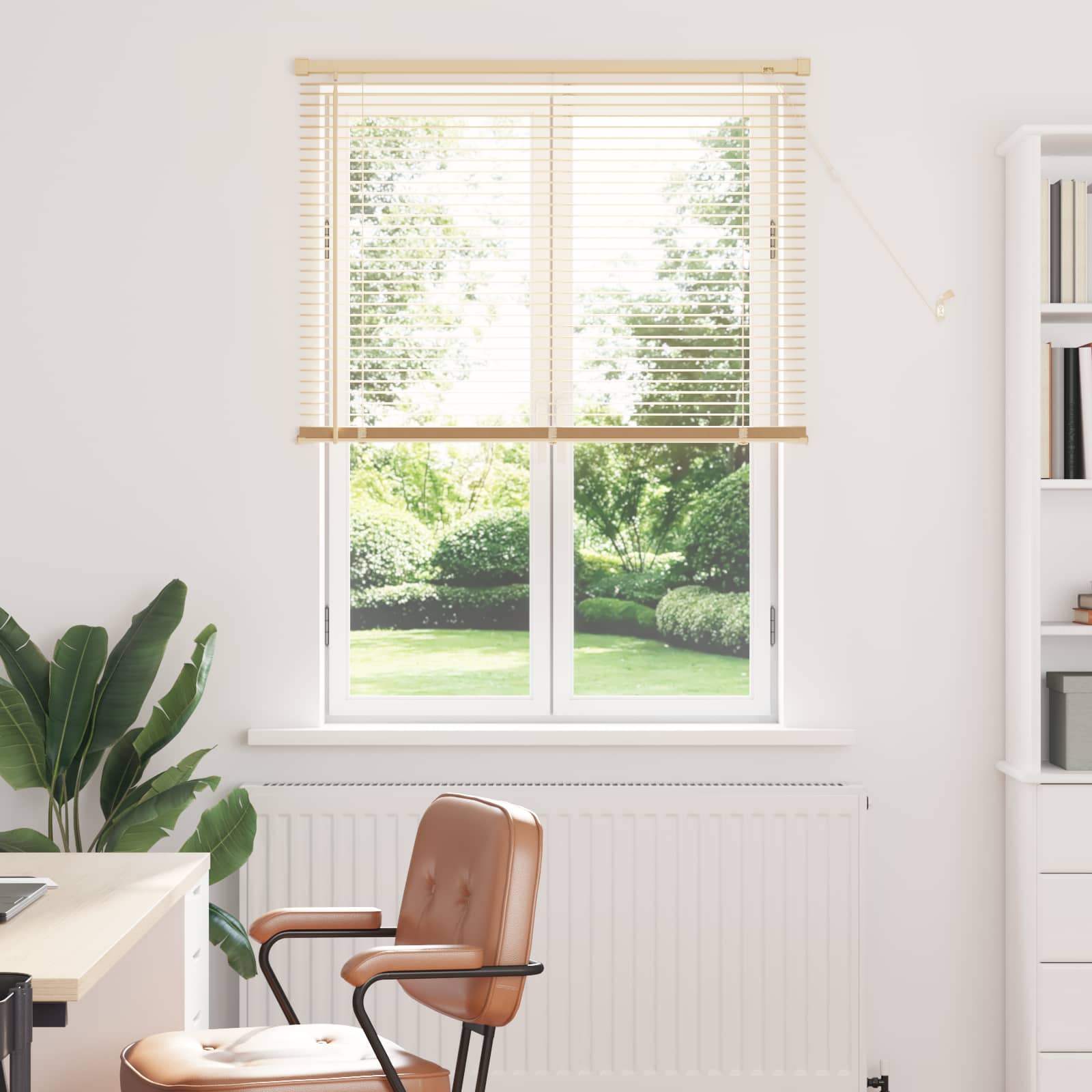 Jalousie Silber Grau 150 x 40 cm 25 mm PVC