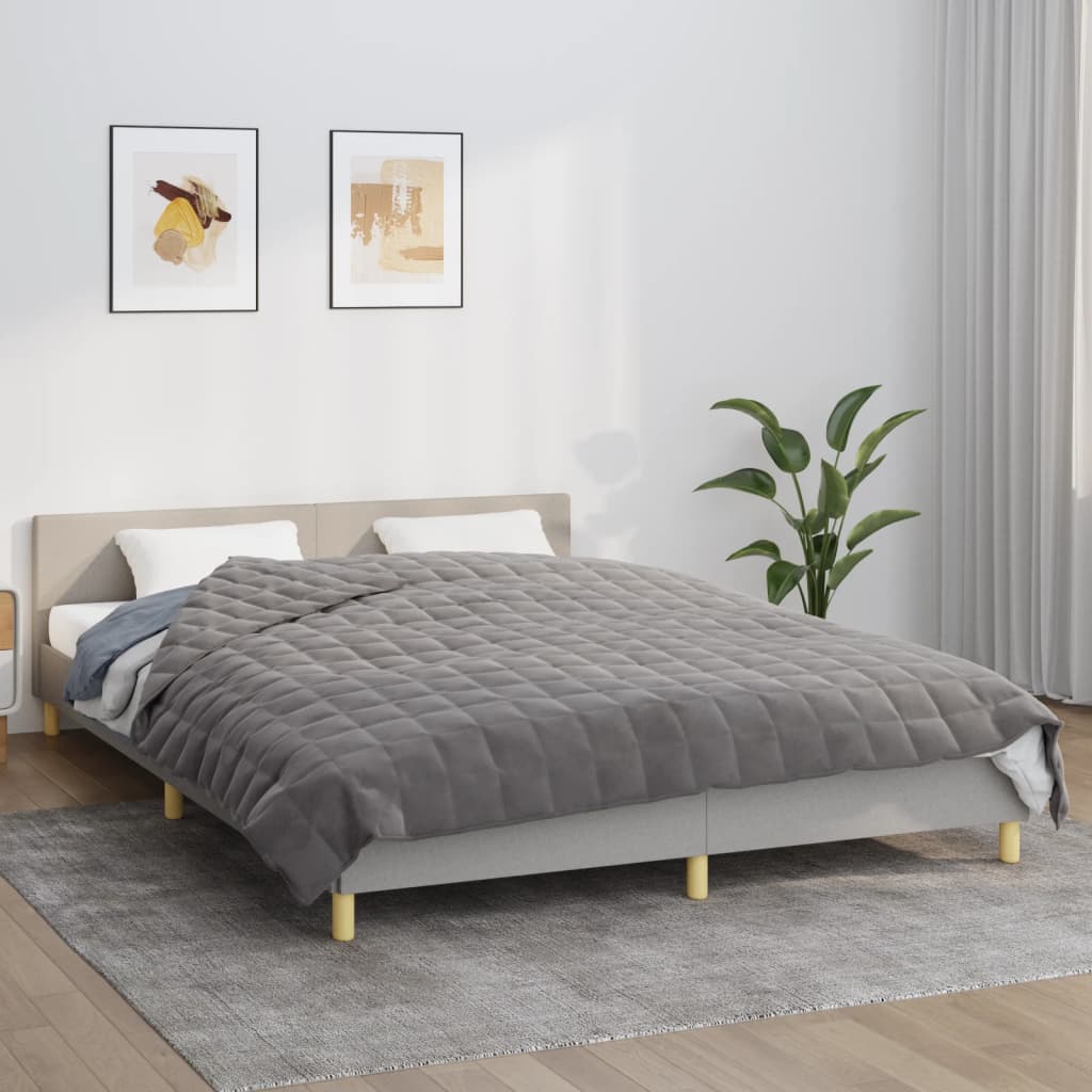 Gewichtsdecke Grau 122x183 cm 5 kg Stoff