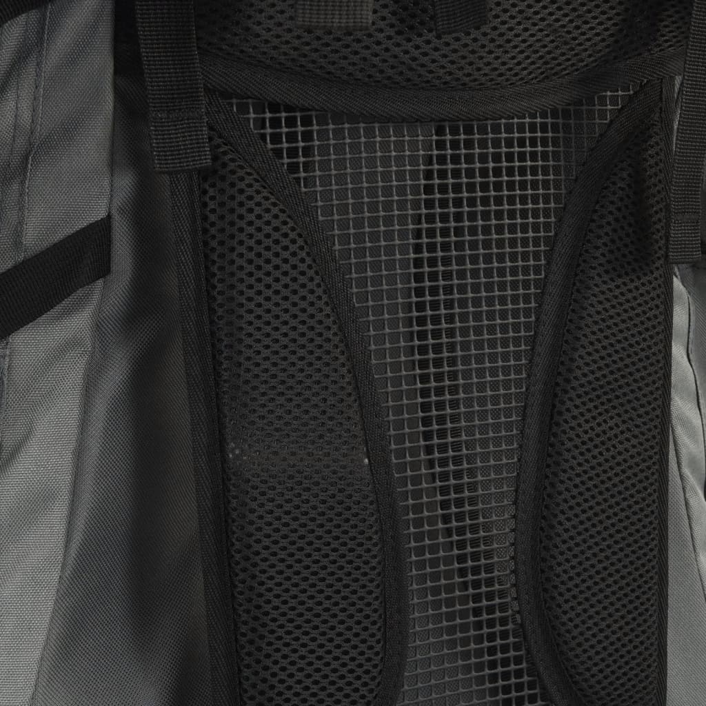 Wanderrucksack Schwarz 60 L Oxford-Gewebe