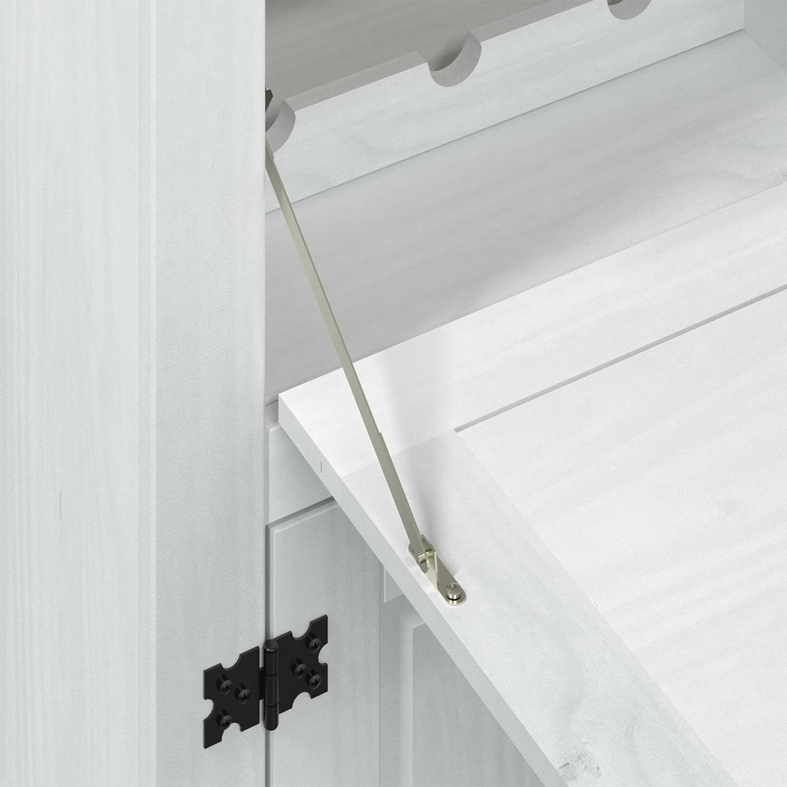 Weinschrank Corona 97x45x114 cm Massivholz Kiefer