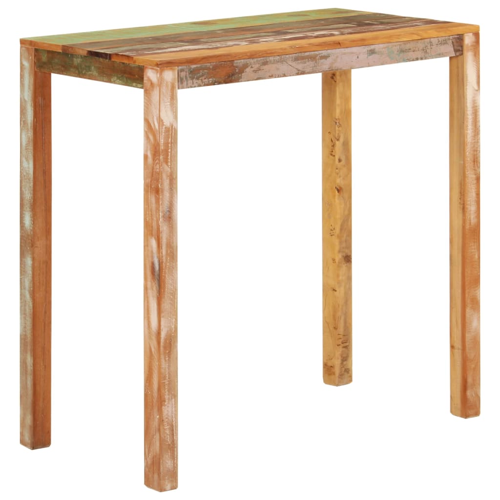Konsolentisch 110x35x76 cm Raues Mangoholz