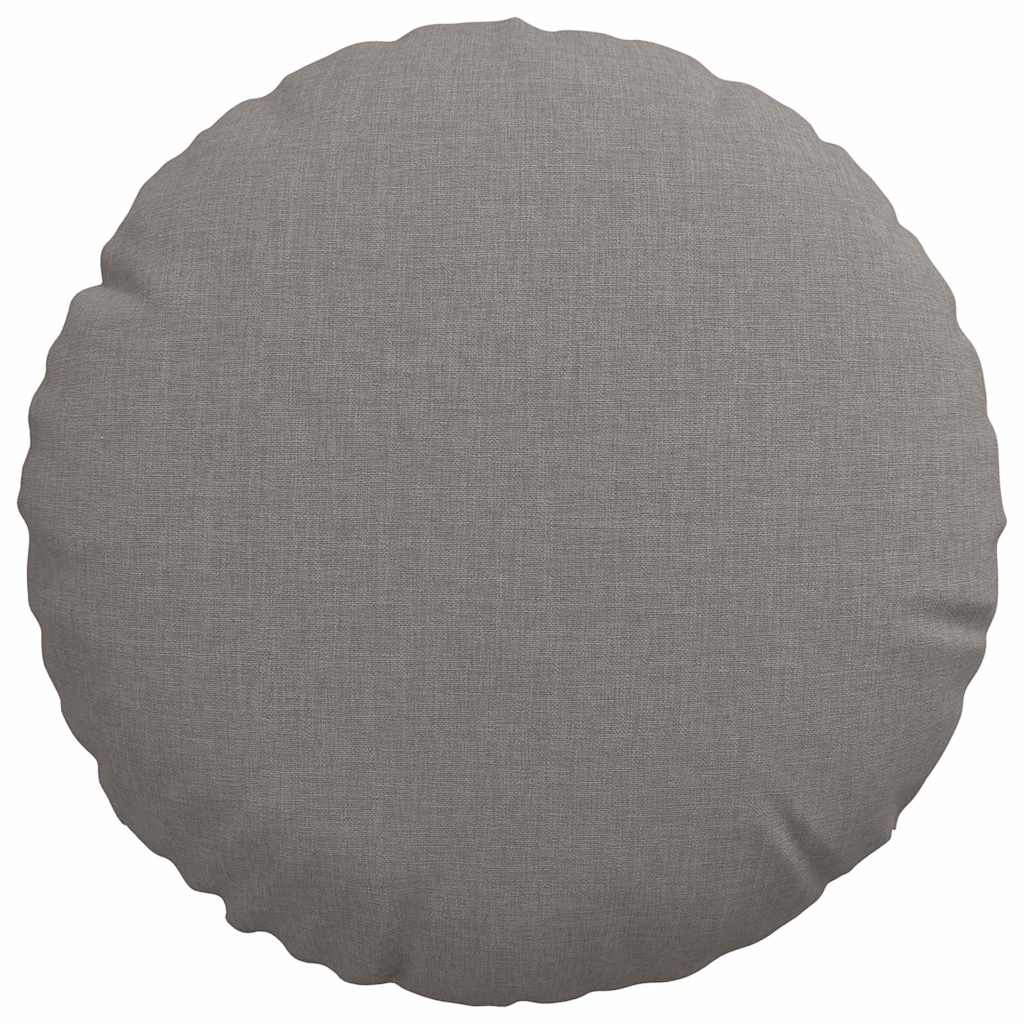 Sitzkissen 2 pcs Hellgrau Ø30 x 13 cm Stoff