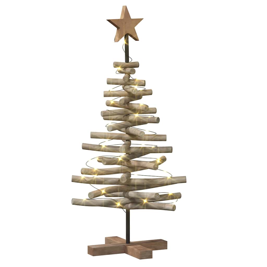 Weihnachtsbaum mit Ständer Braun 60 cm Massivholz Teak