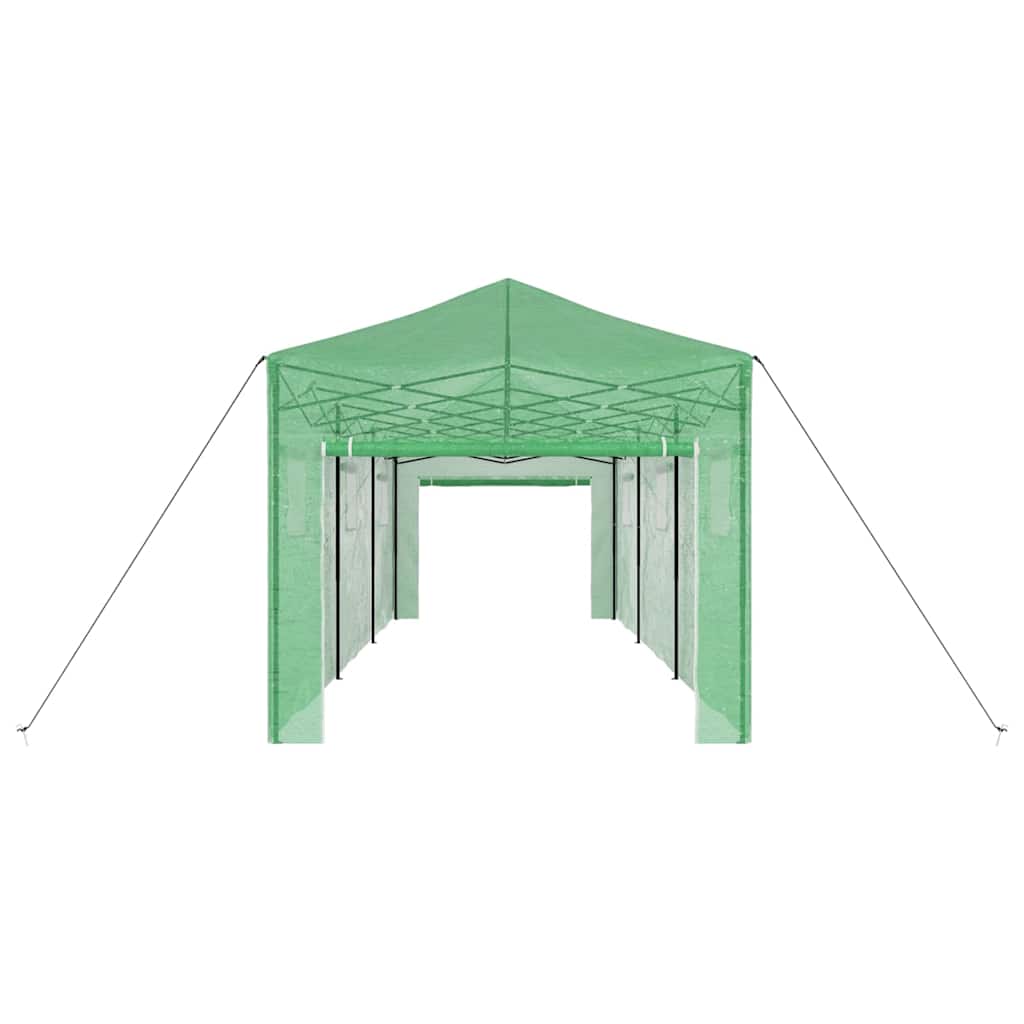 Gewächshaus mit Pop-up-Rahmen Grün 200 x 200 x 300 cm Eisen