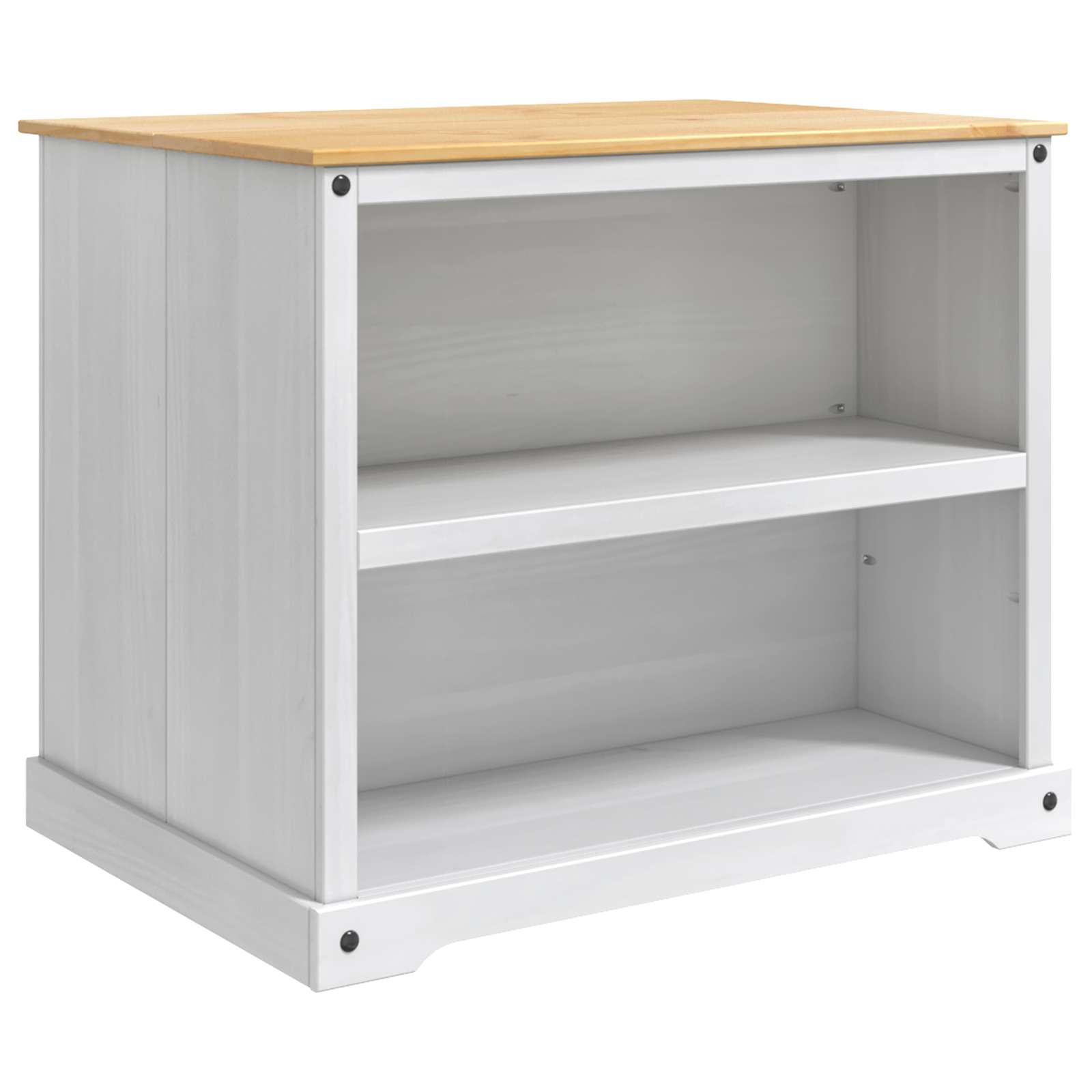 Küchentrolley 2 pcs Honigwachs 112 x 77 x 91,5 cm Massiv-Kiefer