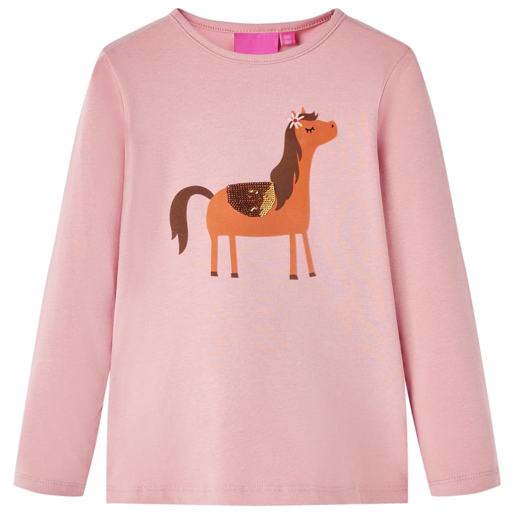 Kinder-Langarmshirt Marineblau 116