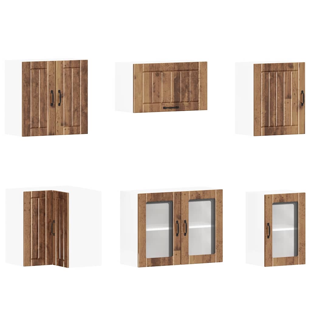 11-tlg. Küchenschrank-Set Lucca Weiß Holzwerkstoff