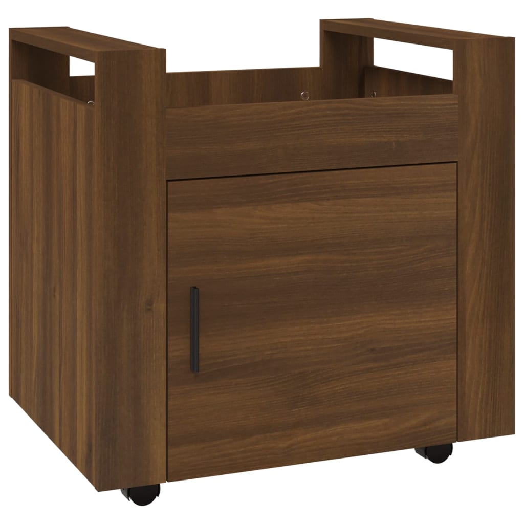 Bürowagen Weiß 60x45x60 cm Holzwerkstoff