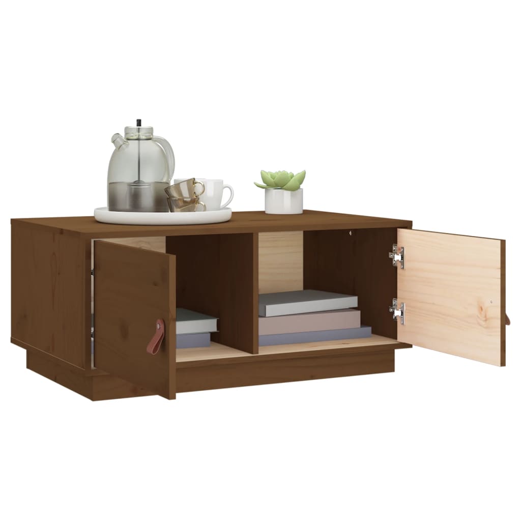 Couchtisch 80x50x35 cm Massivholz Kiefer