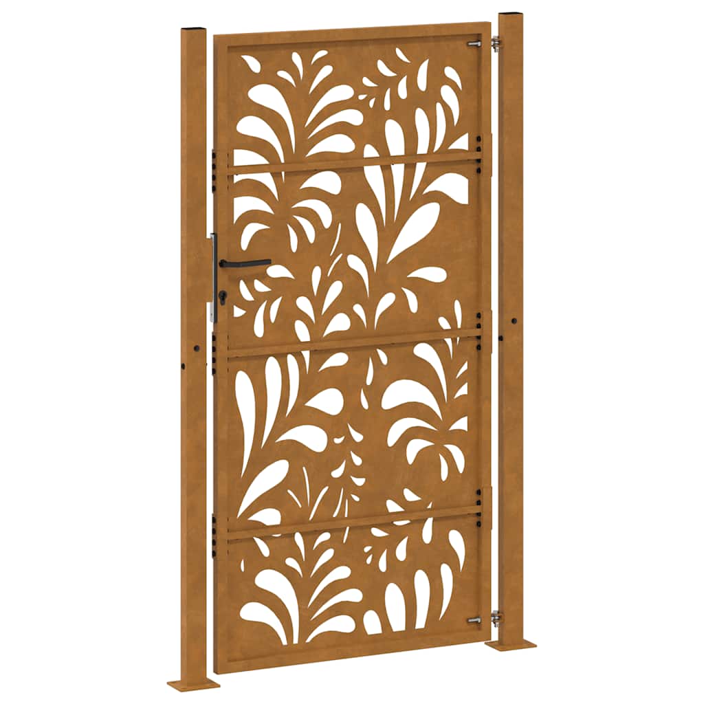 Gartentor Schwarz 100x100 cm Stahl Lichtdesign