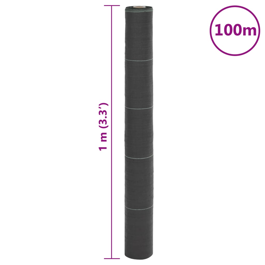 Unkrautvlies Schwarz 4x10 m PP