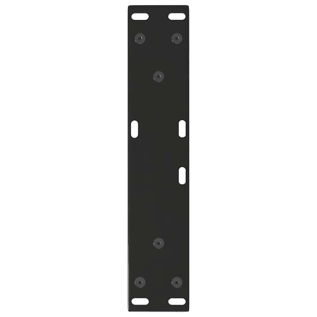 Couchtischbeine V-Form 2 Stück Schwarz 30x(30-31,3) cm Stahl