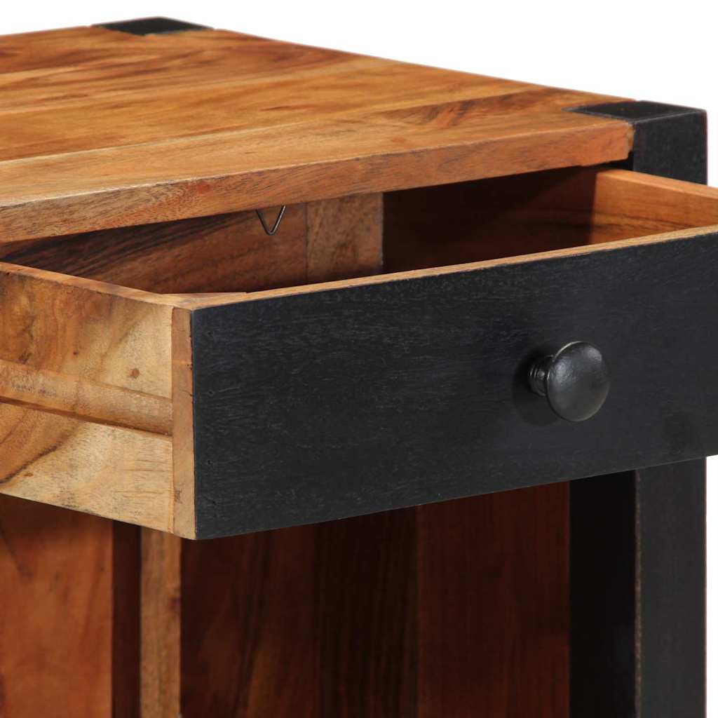 Nachttisch Braun 40 x 35 x 50 cm Massivholz Akazie