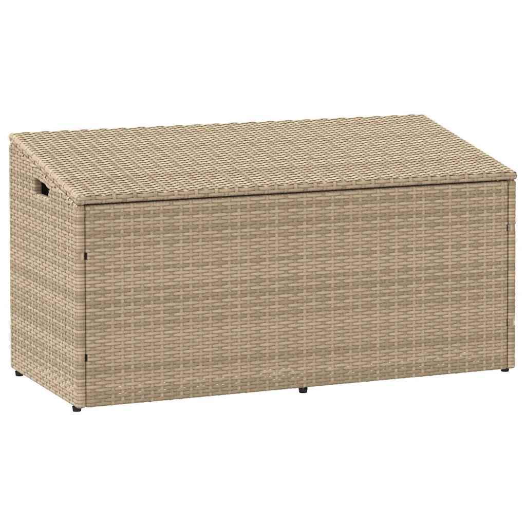 Garten-Aufbewahrungsbox Schwarz 110 x 50 x 58 cm Poly Rattan