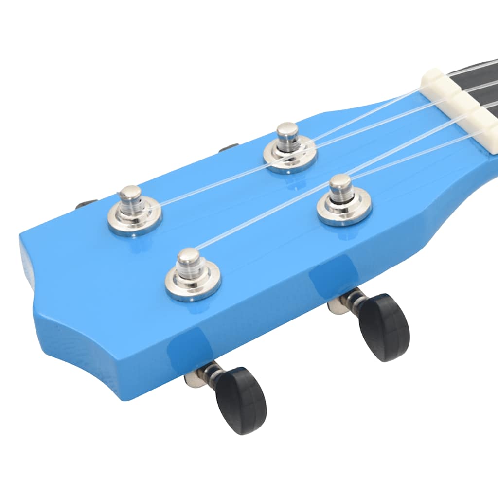 Sopran Ukulele Set für Kinder mit Tasche Dunkles Holz 21