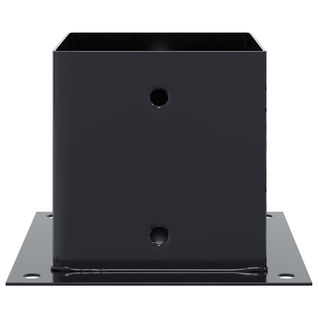 Pfostenträger Quadratisch 4Stk. Silber 46x46mm Verzinkter Stahl