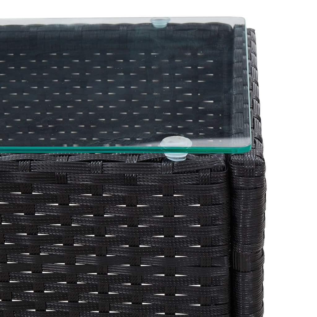 Couchtisch Braun 60x40x36 cm Poly Rattan