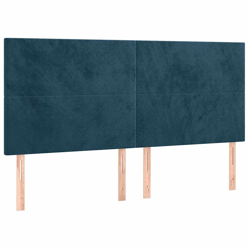 Kopfteil Hellgrau 80x5x118/128 cm Samt