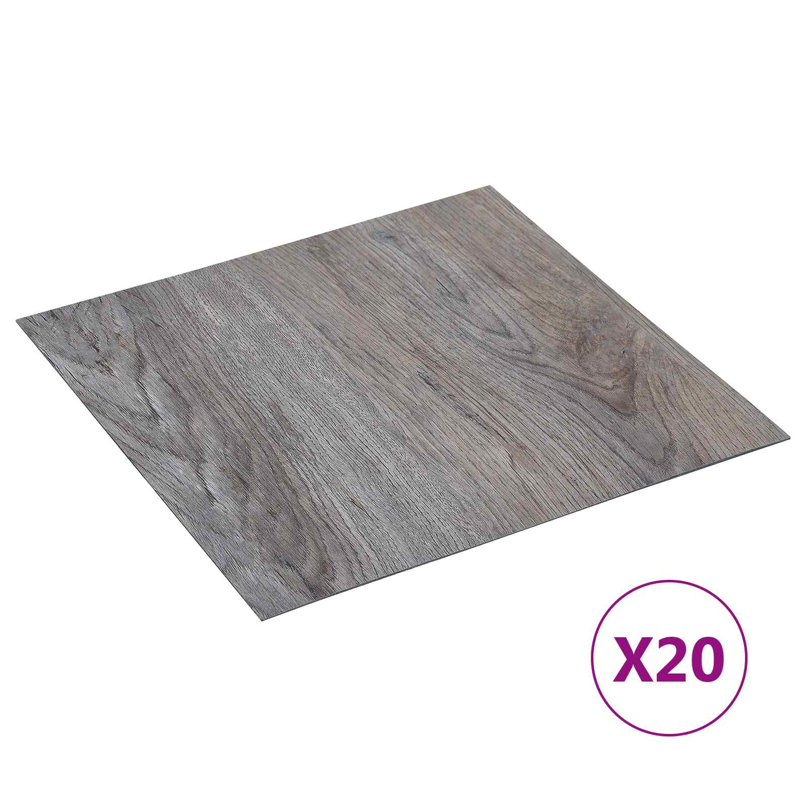 Selbstklebende Bodenplanken 30,5 x 30,5 cm 20 pcs PVC Betongrau