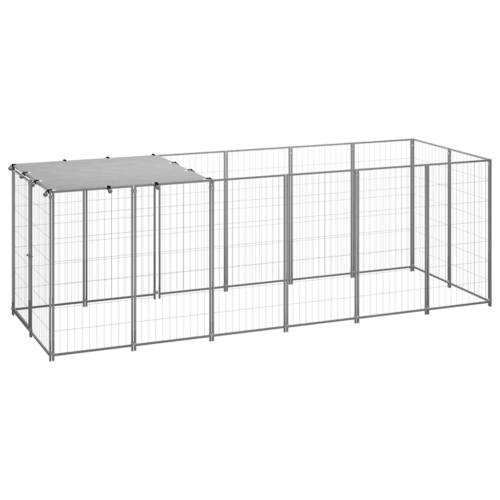 Hundezwinger 110x110x110 cm Stahl Schwarz