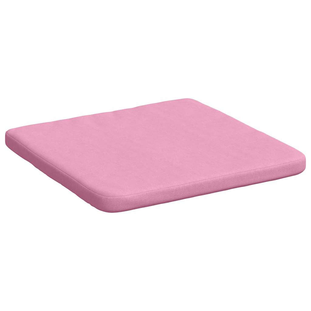 Sitzkissen 4 pcs Hellgrau 40 x 40 x 3 cm Stoff